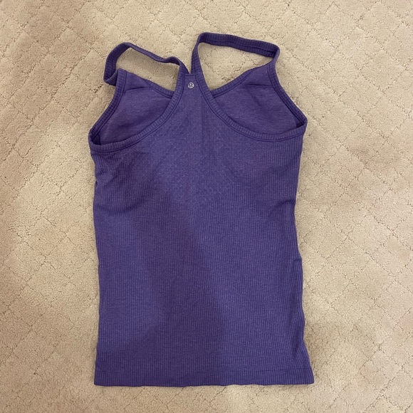 Dark purple size 8 Lululemon Ribbed Tank top - Picture 2 of 6